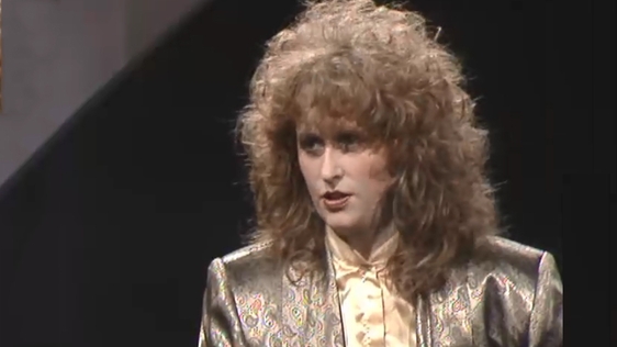 Blues singer Mary Coughlan, 1986