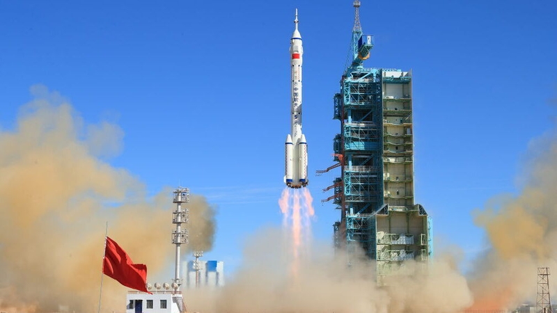The Shenzhou-12 spacecraft was launched from Jiuquan early today
