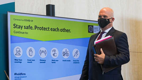 Dr Tony Holohan said 'we are very vulnerable to sudden, unsustainable surges of infection'