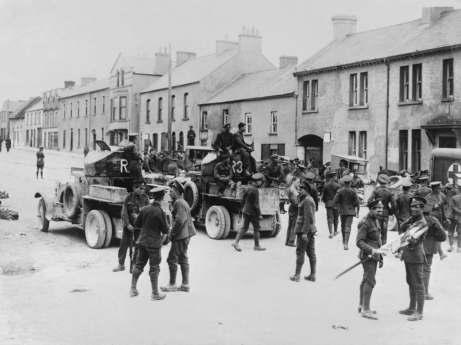 British soldiers in Belleek, Co Fermanagh, in June 1922. Photo: Getty Images