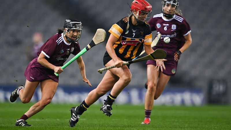 Galway's Aoife Donohue pursues Grace Walsh in last year's All-Ireland final