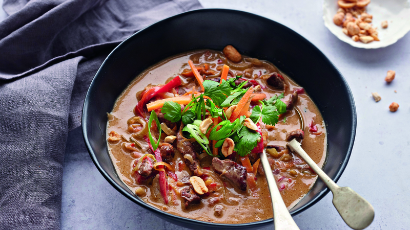 Beef satay with shredded carrot from Trisha's 21-Day-Reset.