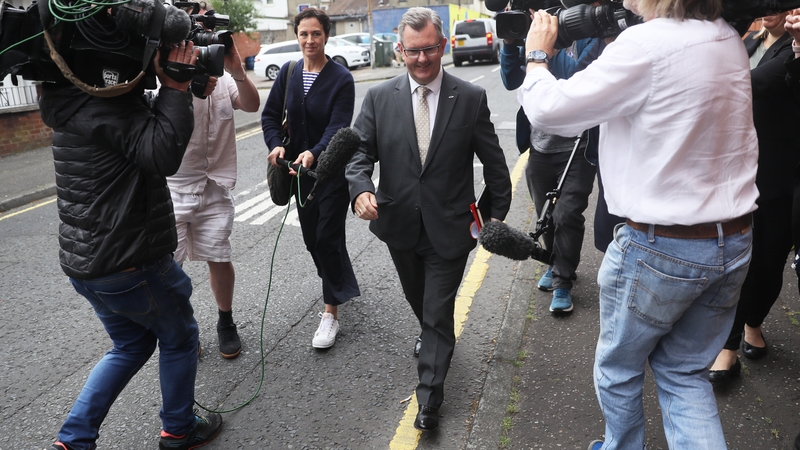 Jeffrey Donaldson is the clear favourite to take over as DUP leader