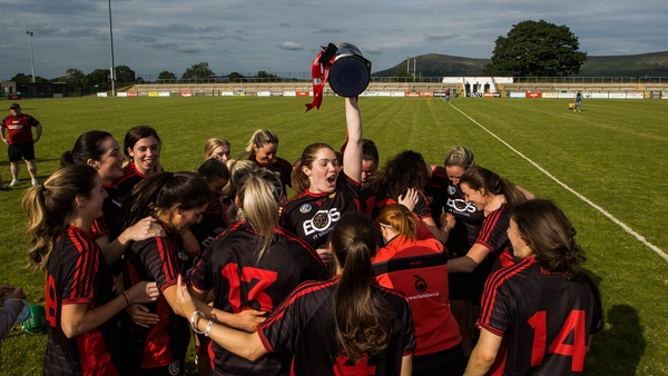 Down celebrate with the Division 2 title