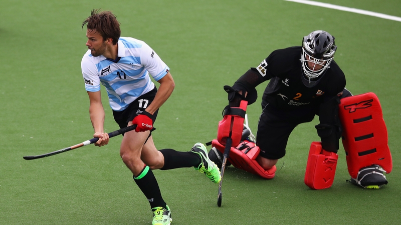 Banbridge goalkeeper Luke Roleston, pright, has been included in the Ireland squad