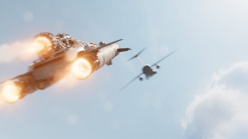 A Pontiac Friero boldly goes where no car has gone before in F9