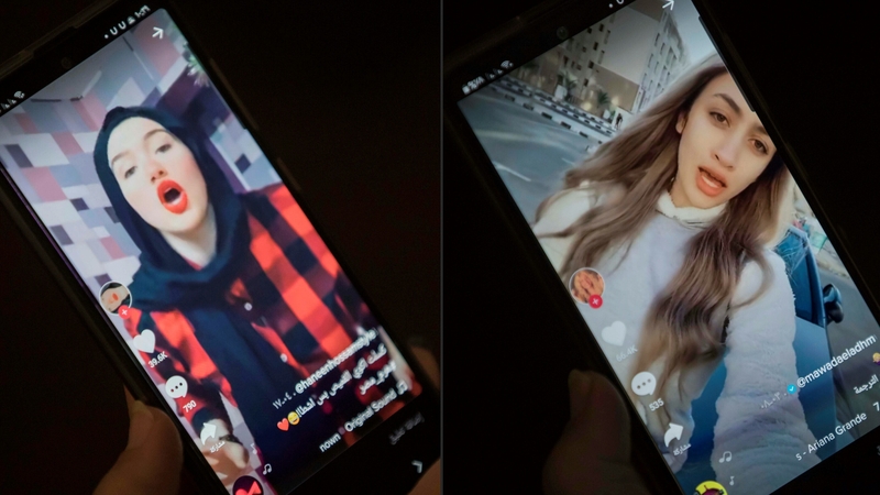 Haneen Hossam and Mowada al-Adham were charged with "corrupting family values, inciting debauchery and encouraging young women to practice sexual relations"