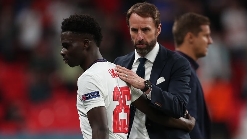 Bukayo Saka was one of those to miss from the spot for England