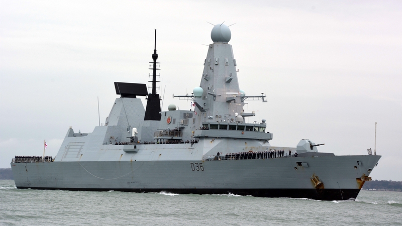 The BBC reported that the cache of papers discussed the possible Russian response to the Royal Navy's HMS Defender travelling through Ukrainian waters off Crimea (file pic)