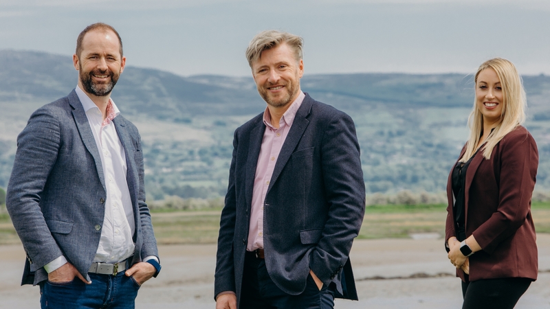 Brendan Norden, Mark Coan and Martina Baldwin of MoneySherpa