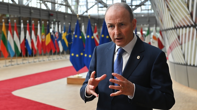 Taoiseach Micheál Martin is in Brussels for an EU summit