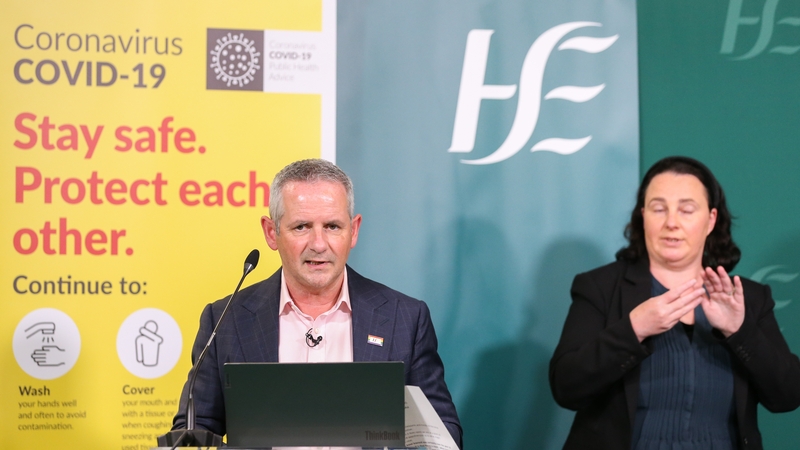 Paul Reid was among those delivering the HSE's weekly update today