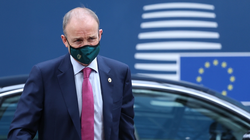 Speaking in Brussels Micheál Martin said the issue for member states was 'can you delay the variant to get more vaccinations done?'