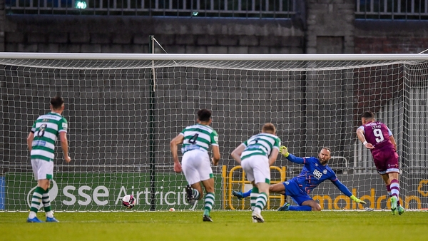 Chris Lyons strikes home Drogheda's leveller