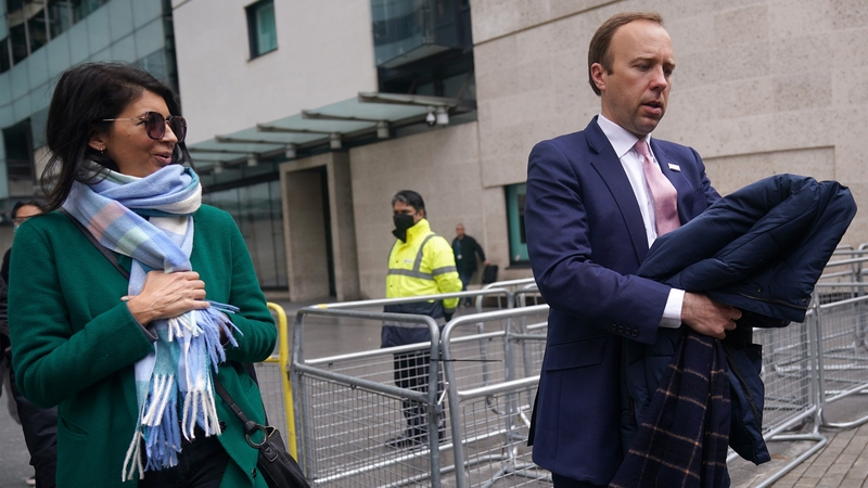 Matt Hancock and his aide Gina Coladangelo (file pic)