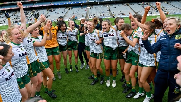Meath celebrate their league final triumph