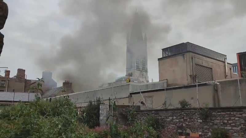 The fire began at a seated area at the back of the venue, which is located in the Liberties (Pic: @itsThemuRR)