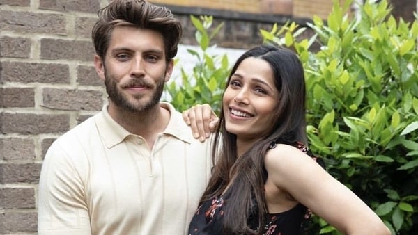 Freida Pinto and Cory Tran