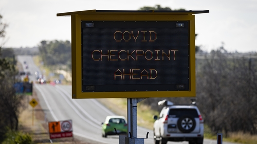 Border checkpoint on Indian Ocean Drive in Perth