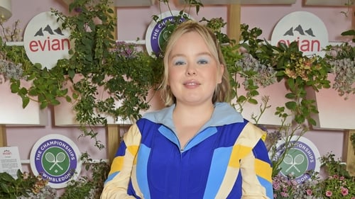 Nicola Coughlan poses in evian's VIP suite, certified as carbon neutral by The Carbon Trust, during day two of The Championships, Wimbledon 2021 on June 29, 2021 in London, England. (Photo by David M. Benett/Dave Benett/Getty Images for evian)