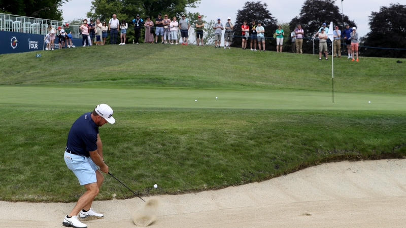 Graeme McDowell during a practice round today ahead of the Dubai Duty Free Irish Open at Mount Juliet Estate