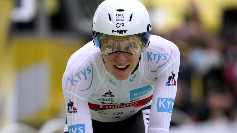 Tadej Pogacar excelled on the time trial