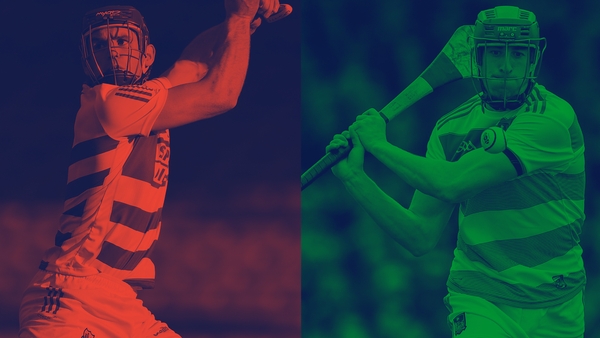 Cork goalkeeper Patrick Collins, left, and Limerick's Nickei Quaid.