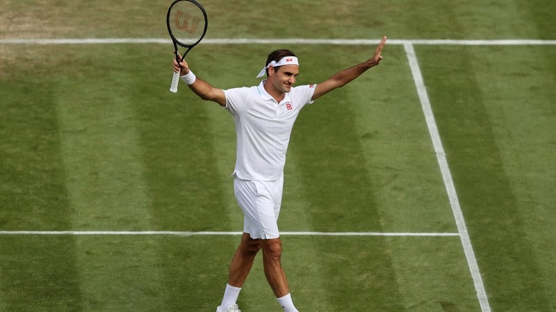 Roger Federer advanced to the third round with a a 7-6(1) 6-1 6-4 victory