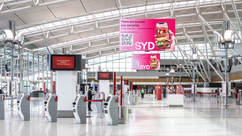 Sydney's international airport has not seen many passengers throughout the pandmic