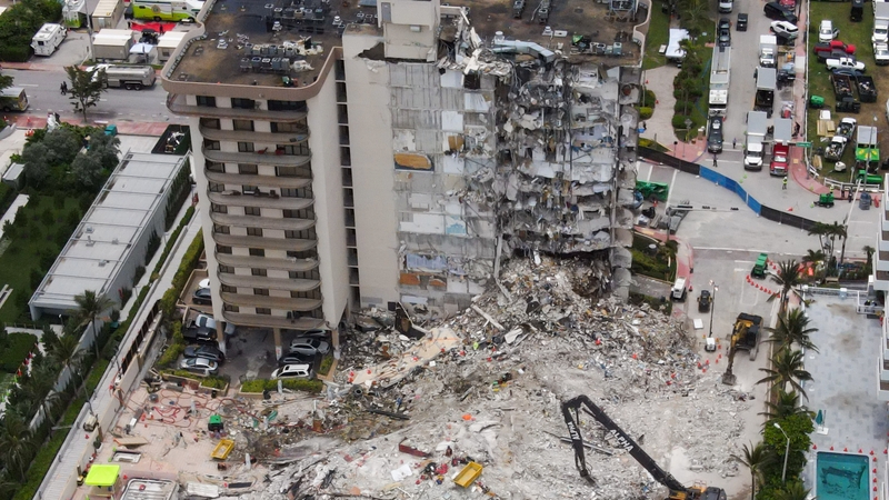 The building partially collapsed on 24 June