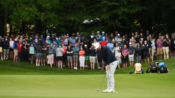 Rory McIlroy on the 14th green at Mount Juliet