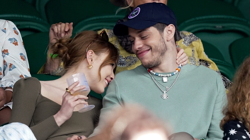 The couple watched Roger Federer's match against Cameron Norrie on centre court at Wimbledon