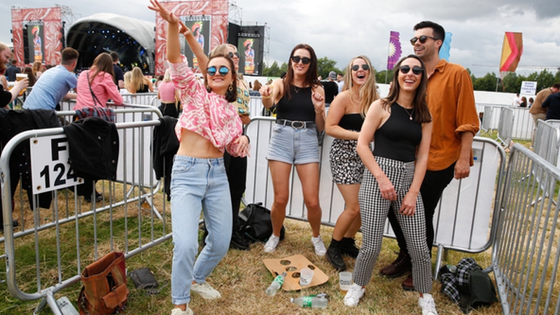 The music fans were in pods of four to six people Photo: RollingNews.ie