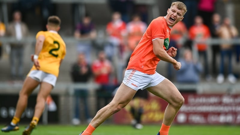 Rian O'Neill celebrates his second half goal