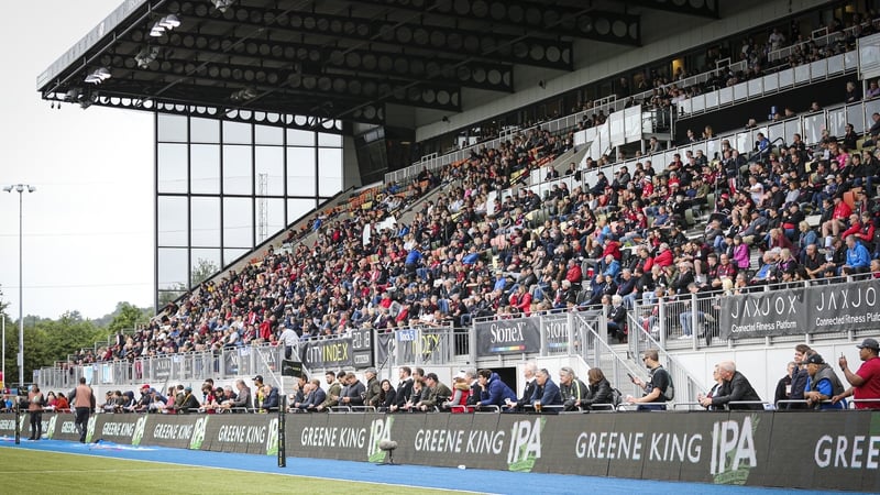 Scenes like this at Saracens' Allianz Park will be become more common in a fortnight's time