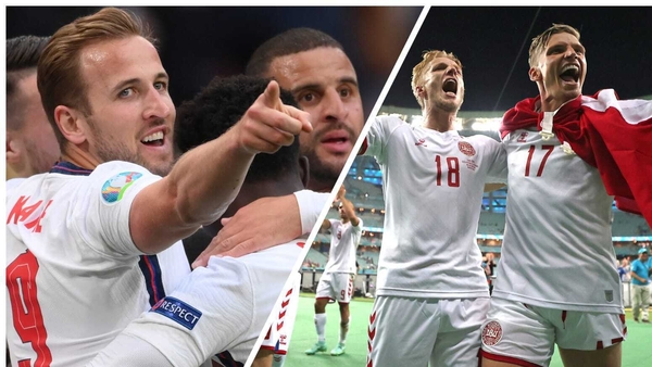 England and Denmark square off at Wembley