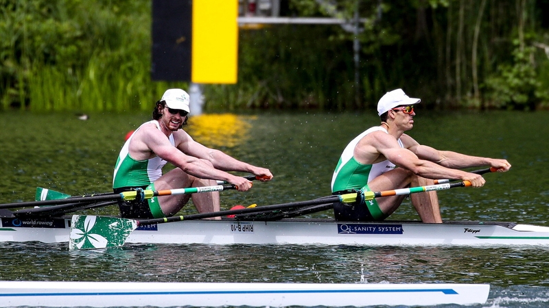 Philip Doyle (r) with team-mate Ronan Byrne