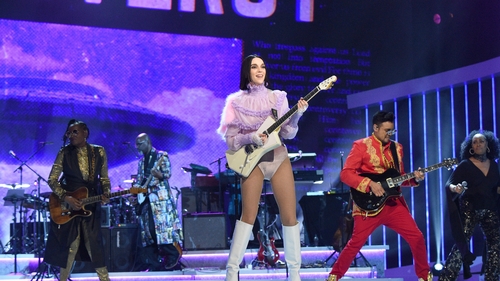 St. Vincent performs at the 62nd Annual Grammy Awards in January, 2020.  Photo by Kevin Mazur/Getty Images for The Recording Academy