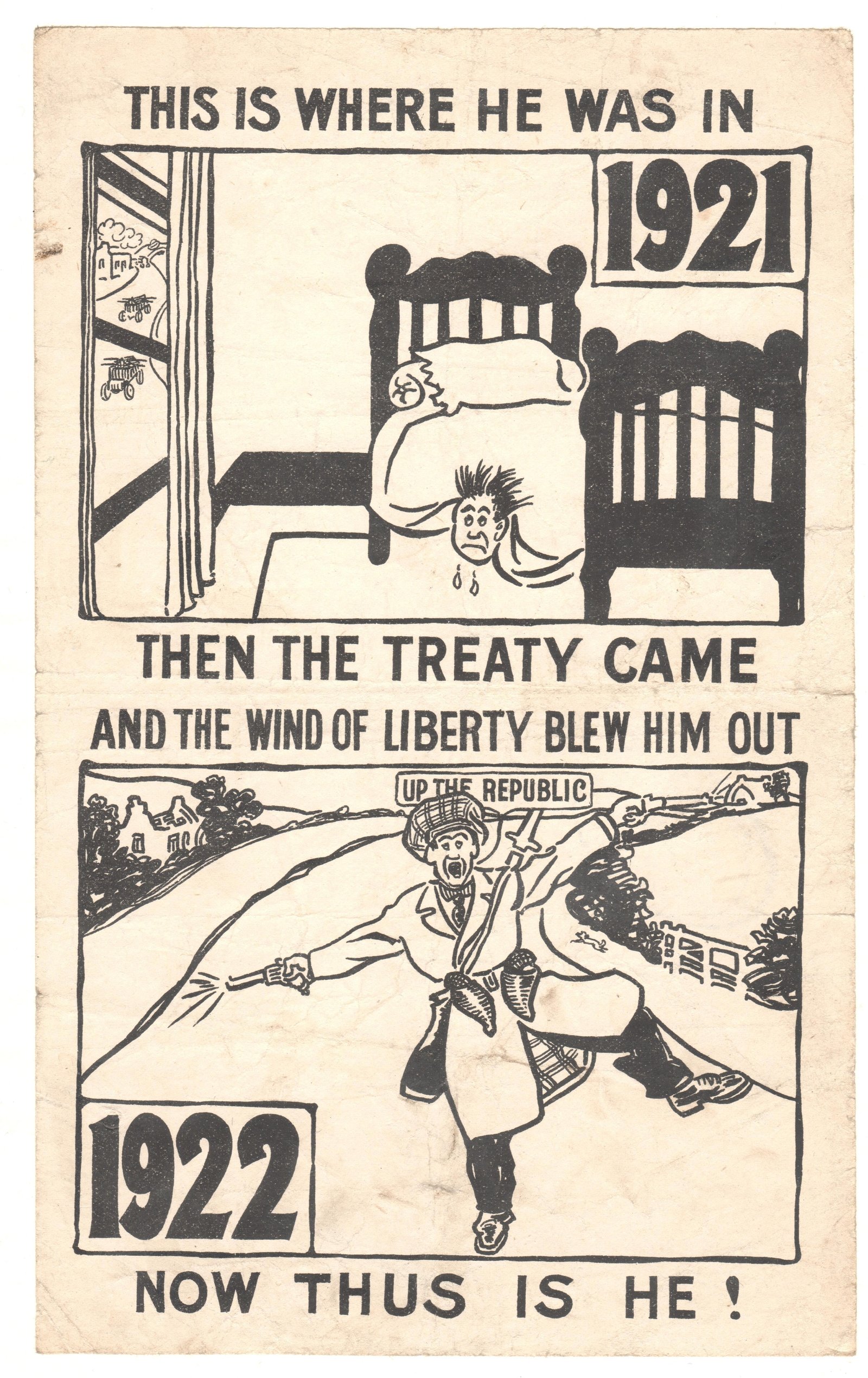 The despised Trucileers. The poster is from a year later, but captures the mood of the summer of 1921. Credit: Courtesy of Kilmainham Gaol Museum 20NO-1D12-06