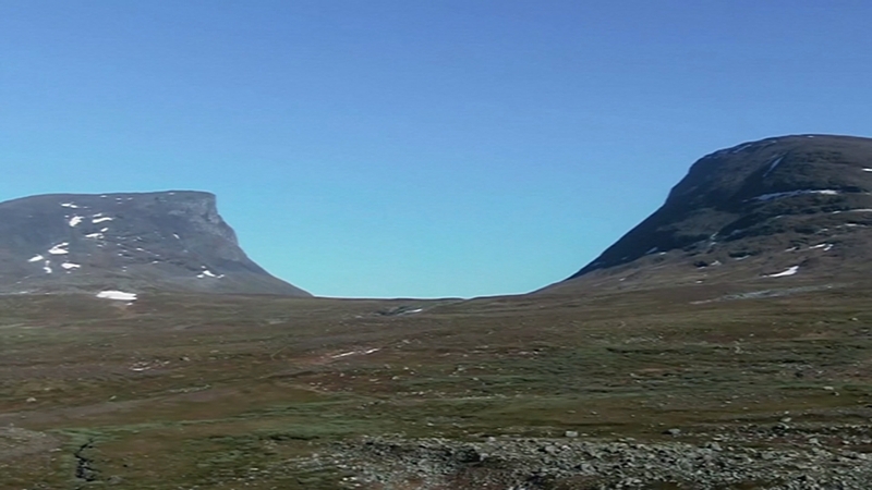 The U-shaped valley of Lapporten where the world record was set.
