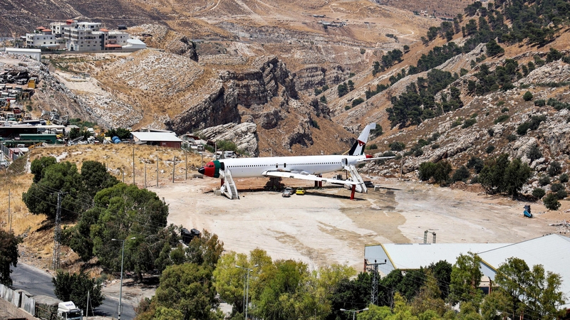 The fuselage of a Boeing 707 aircraft being converted by Atallah and Khamis al-Sairafi into a restaurant.
