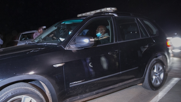 A convoy, believed to be carrying former South African president Jacob Zuma, left his Nkandla home last night