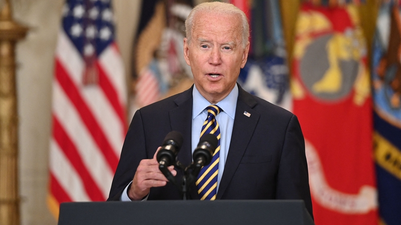 Joe Biden said it is the right and the responsibility of the Afghan people to decide their future