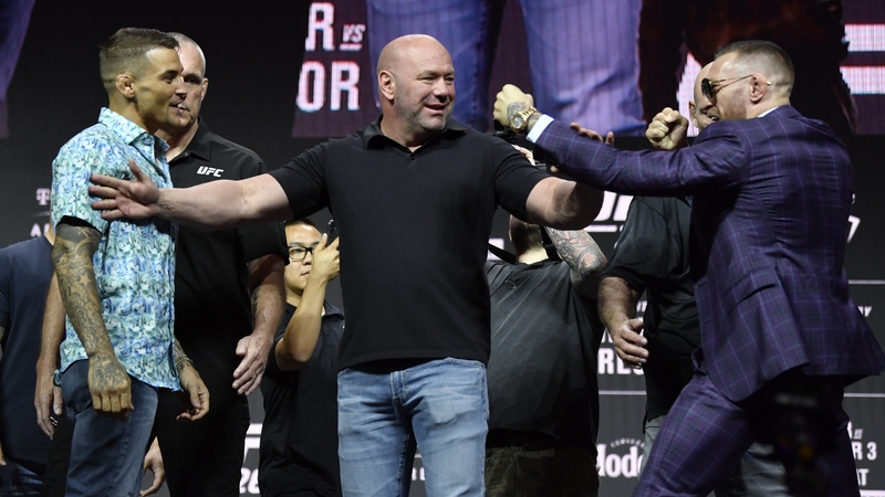Dustin Poirier and Conor McGregor