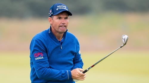 Padraig Harrington during day two at the Renaissance Club