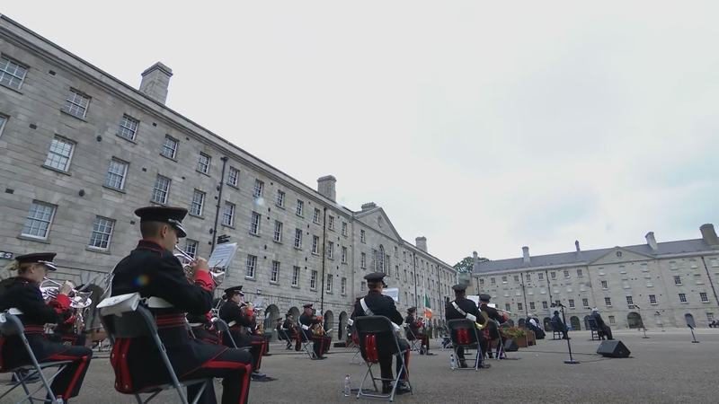 The ceremony honors all Irishmen and women who died in past wars or on service with the United Nations