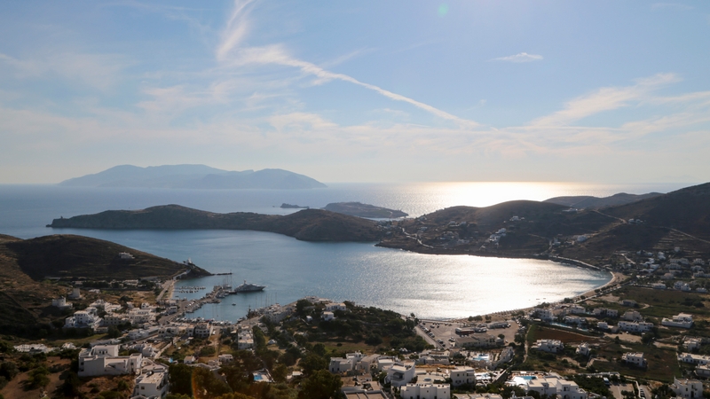 The 23-year-old man died following a fall on the island of Ios