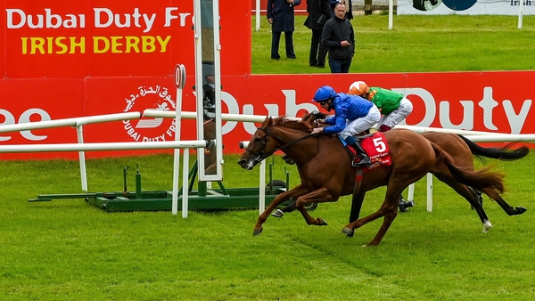 Hurricane Lane edged out Lone Eagle in the Irish Derby at the Curragh last season