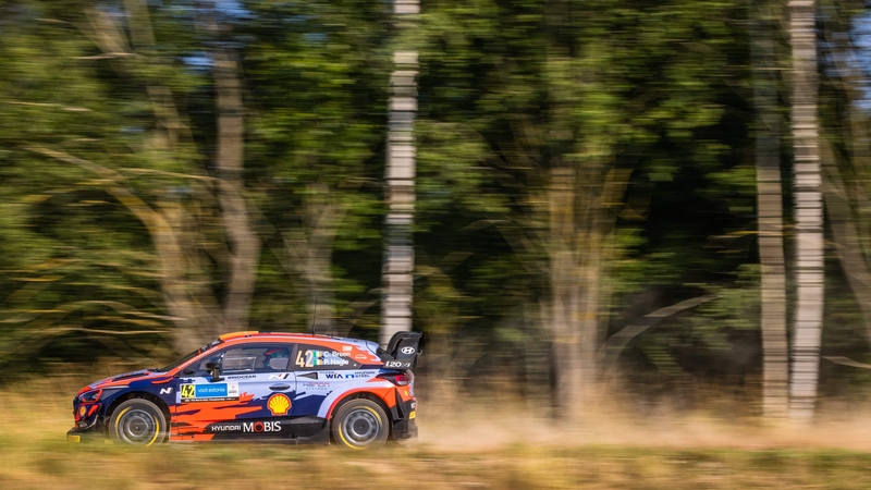Craig Breen co-driver Paul Nagle during Thursday's Shakedown Rally Start