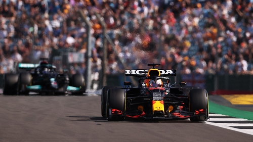 Max Verstappen's car was forced off the track